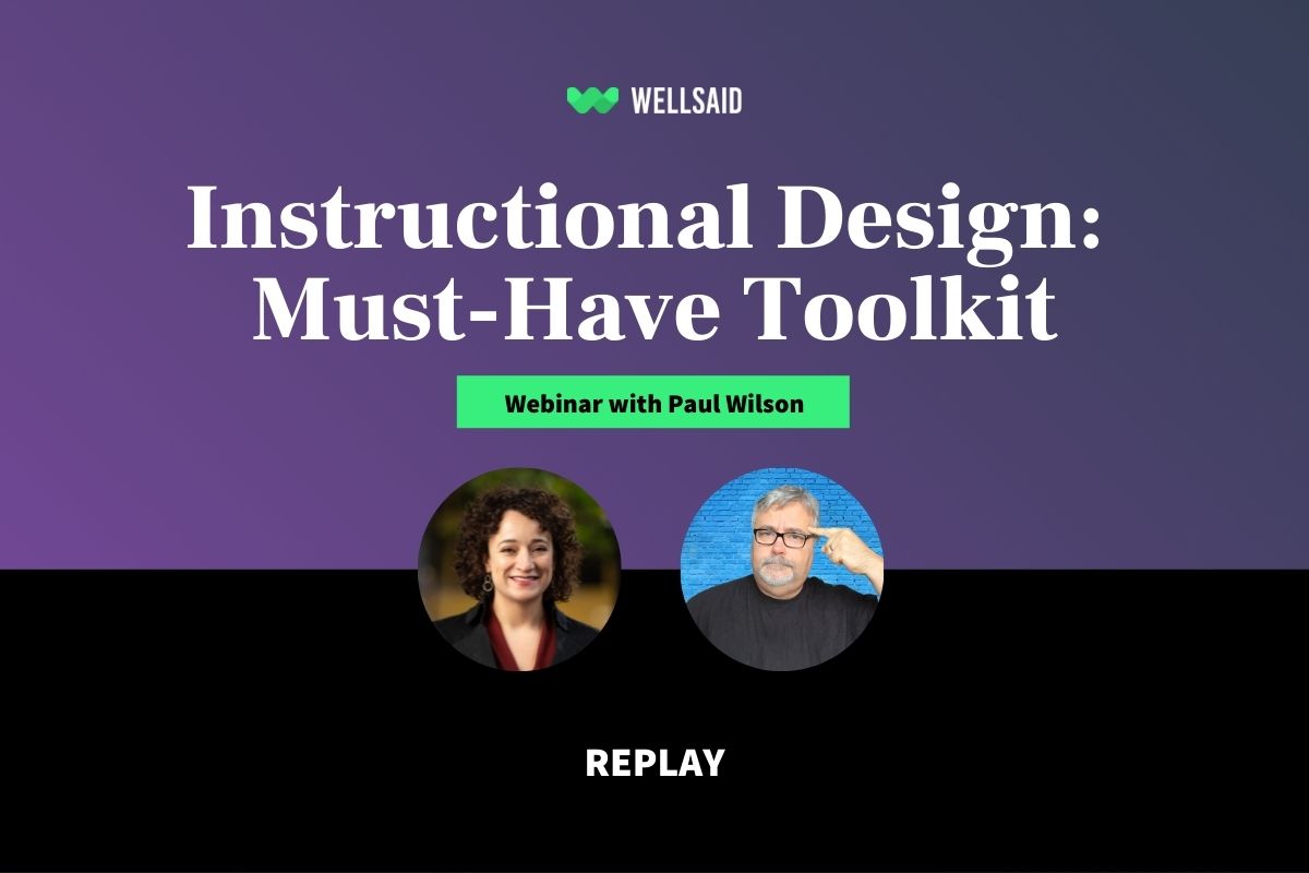 Elearning instructional design webinar replay