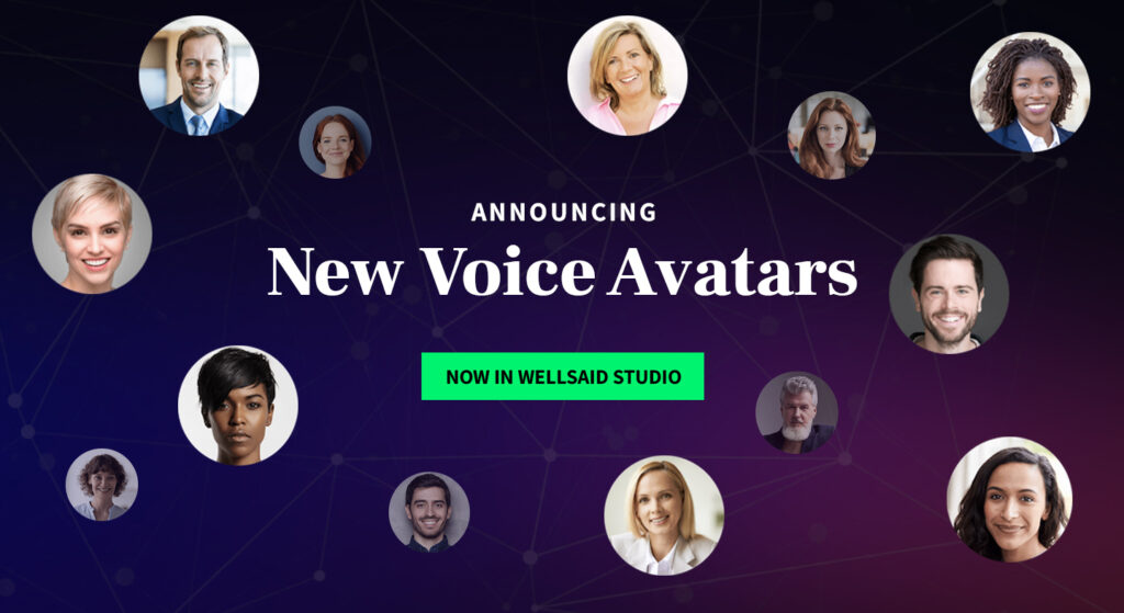 WellSaid Labs released new ai voice avatars in a variety of accents