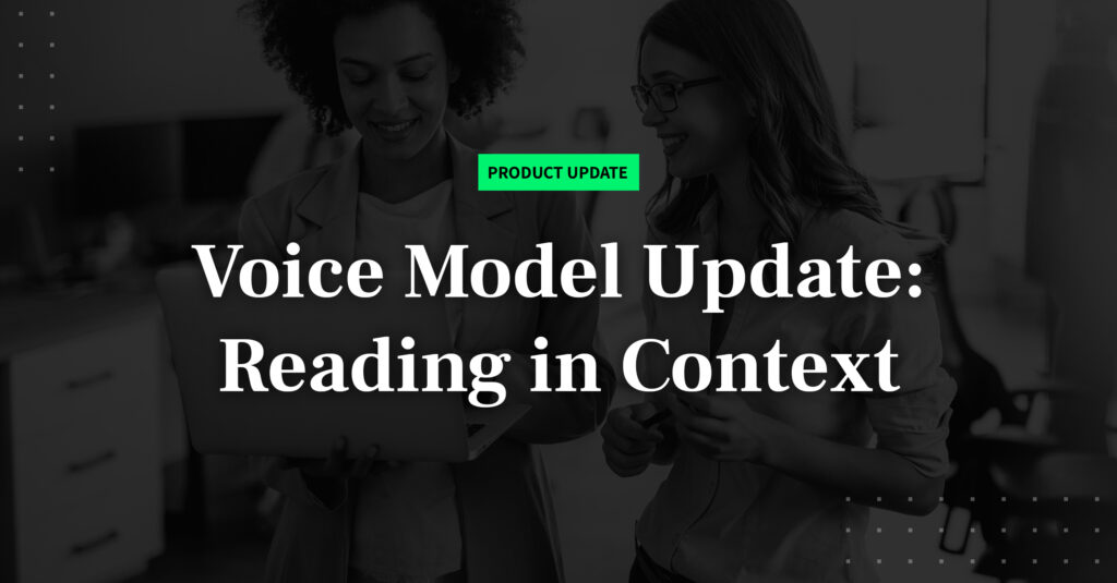 Product Update on the WellSaid Voice Model