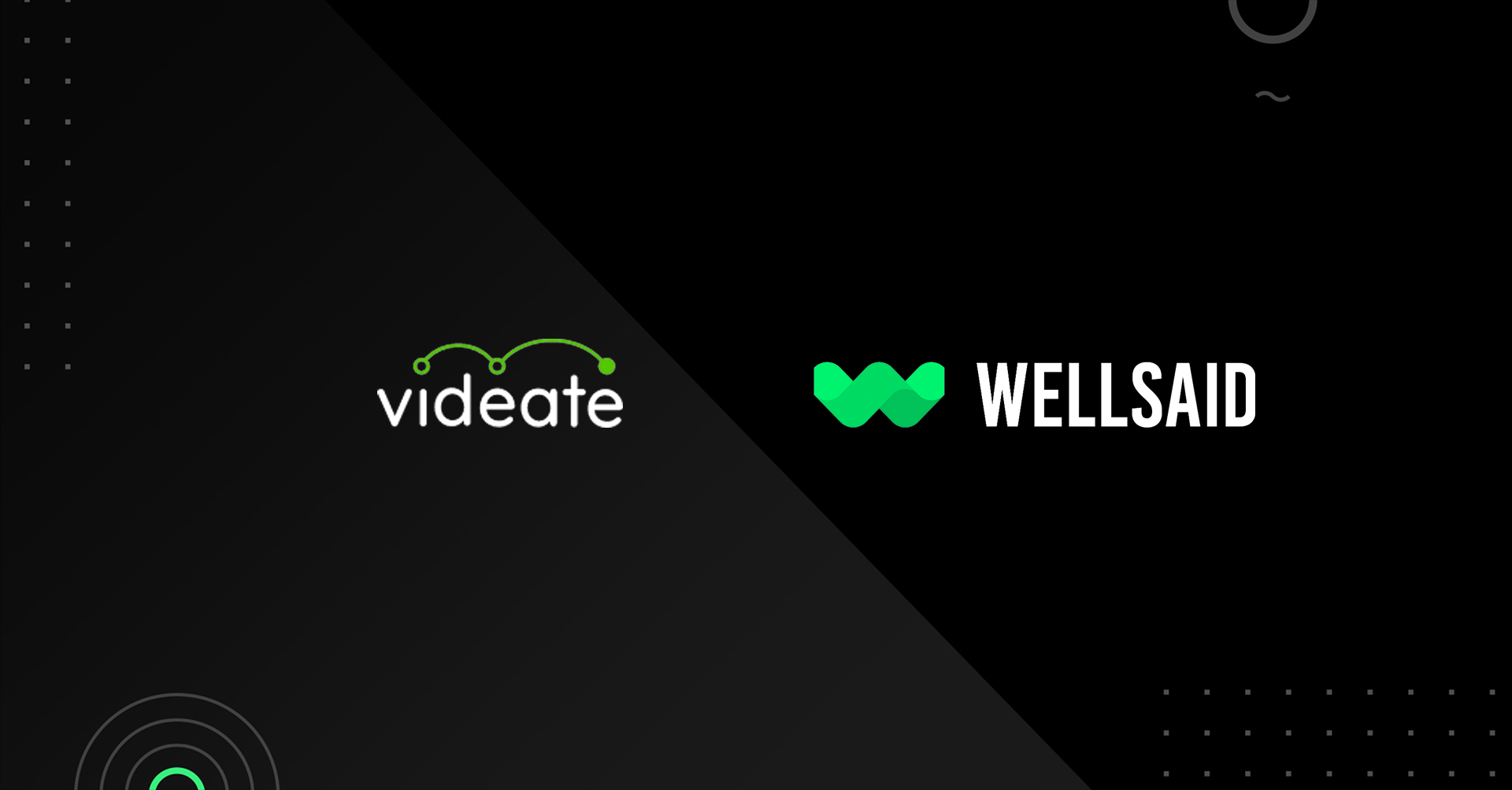 Videate and WellSaid Labs partnership press release