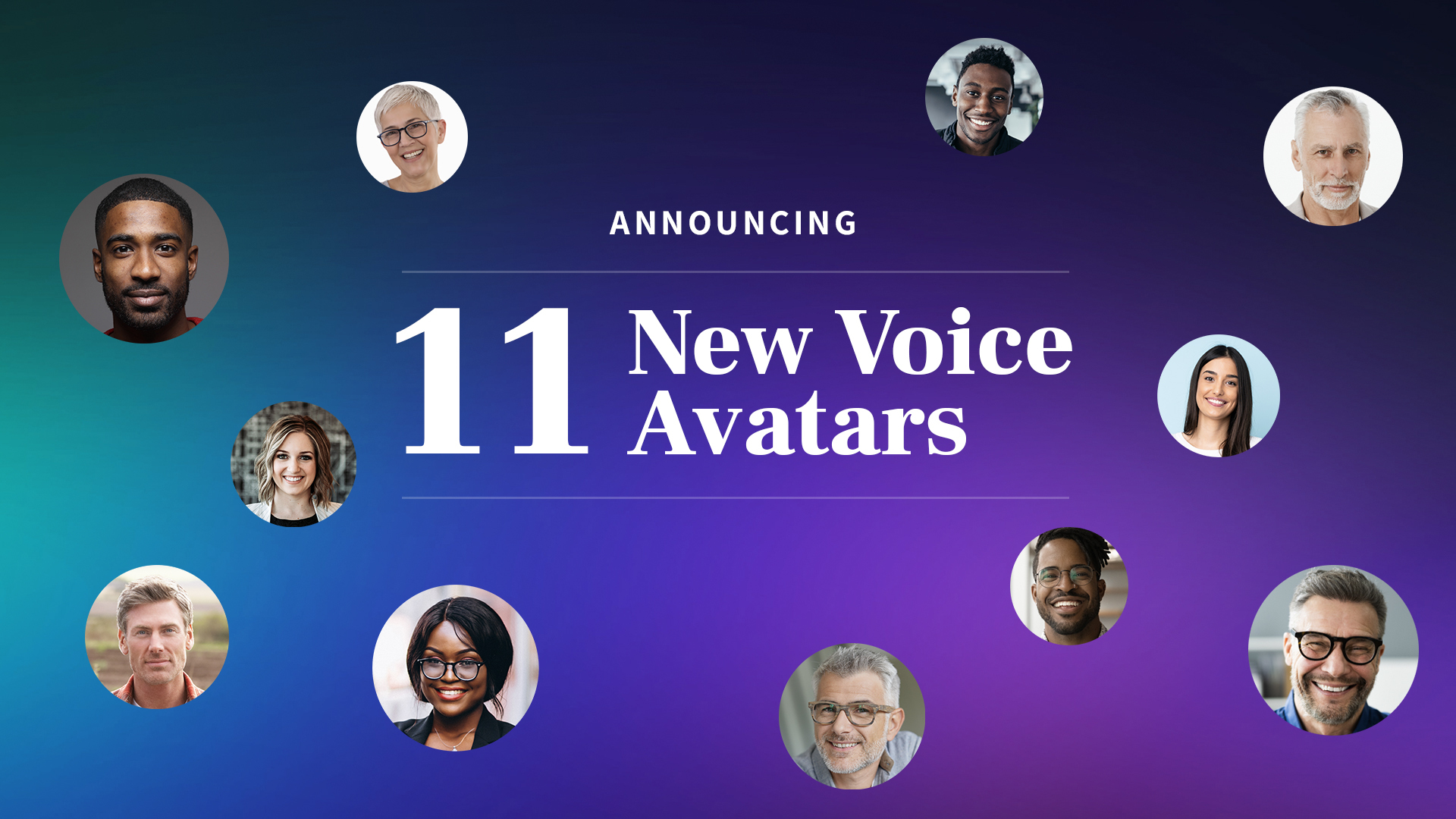 11 new voice avatars now in WellSaid Studio